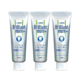【対象商品PT10倍開催中】 ライオン DENT.ブリリアントモア ダブル シトラスミント 90g 3本 歯科専売品 ホワイトニング 【送料無料】【最安値挑戦中】