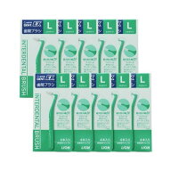 【対象商品PT10倍開催中】 ライオン DENT. EX 歯間ブラシ 4本入 10個 L グリーン【送料無料】【最安値挑…
