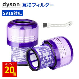 【ポイント20倍】ダイソン SV18 フィルター 互換品 1個 ～ 2個 掃除機 V10slim SV18 デジタルスリム 互換フィルター sv18ff Digital Slim Fluffy 高性能 HEPAフィルター コードレス掃除機 交換用部品 吸引力回復 水洗い可能
