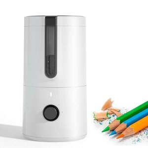 【タイムセール★400円クーポンで 3299円〜】keluosi 鉛筆削り 電動 全自動鉛筆削り 最速で 3 秒です! 6.9~8mm鉛筆対応 おしゃれ えんぴつ削り 子供 入学祝い 卒園祝い 色鉛筆 5太さ調節 シンプル