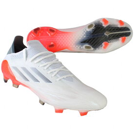 エックス スピードフロー.1 FG　フットウェアホワイト×アイアンメタリック　【adidas|アディダス】サッカースパイクfy6869