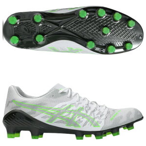 【10/25-10/26 ポイント10倍】DSライト ACROS 3 ホワイト×グリーンゲッコ 【asics|アシックス】サッカースパイク1101a070-103