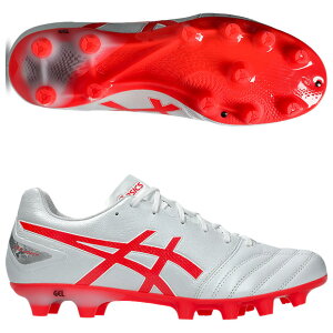【10/25-10/26 ポイント10倍】DSライト プロ ホワイト×フラッシュレッド 【asics|アシックス】サッカースパイク1103a095-104