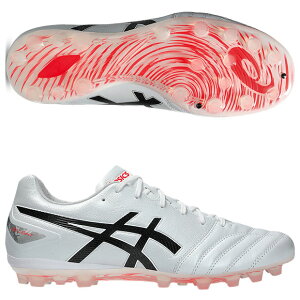 【10/25-10/26 ポイント10倍】DSライト プロ AG ホワイト×フラッシュレッド 【asics|アシックス】サッカースパイク1103a096-107