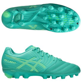 ジュニア DSライト JR GS　オーロラグリーン×イルミネートグリーン　【asics|アシックス】サッカージュニアスパイク1104a054-301