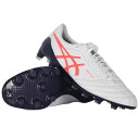 DSライト X-FLY 4 ホワイト×フラッシュコーラル 【asics|アシックス】サッカースパイク1101a006-113