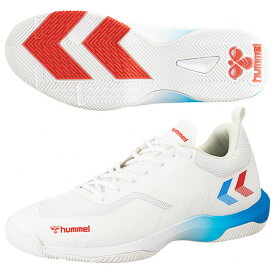 レジェンドフライ 6.0　ホワイト×レッド　【hummel|ヒュンメル】ハンドボールシューズhas8042-1020