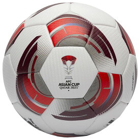 AFCアジアカップ 2023 公式試合球　ホワイト×レッド　【KELME|ケルメ】サッカーボール5号球afc23qu5000-107