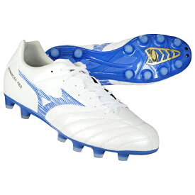 【3/15 ポイント10倍】モナルシーダ NEO 3 ワイド PRO　スーパーホワイトパール×レーザーブルー　【MIZUNO|ミズノ】サッカースパイクp1ga242325