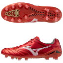 【ポイント10倍】モナルシーダ NEO 3 ELITE　ルビーレッド×ホワイト　【MIZUNO|ミズノ】サッカースパイクp1ga252060