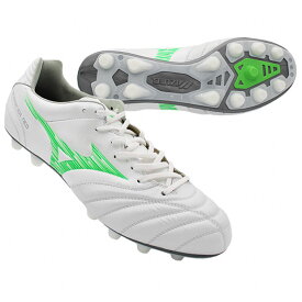 モナルシーダ NEO 3 WIDE ELITE　スーパーホワイトパール×ネオングリーン　【MIZUNO|ミズノ】サッカースパイクp1ga252137