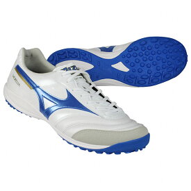 モレリア SALA ELITE TF　スーパーホワイトパール×レーザーブルー　【MIZUNO|ミズノ】サッカーフットサルトレーニングシューズq1gb241225