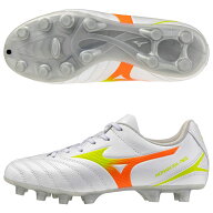 ジュニア モナルシーダ NEO 3 SELECT Jr　ホワイト×イエロー　【MIZUNO|ミズノ】サッカージュニアスパイ…