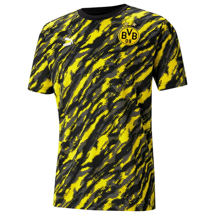 楽天市場 ドルトムント Iconic Mcs グラフィック半袖tシャツ ブラック イエロー Puma プーマ クラブチームウェアー7585 01 Kemari87楽天市場店