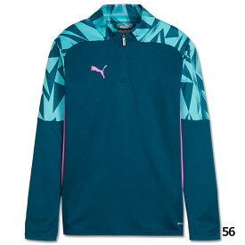 【ポイント10倍】ジュニア INDIVIDUALFINAL 1/4ジップトップ JR　【PUMA|プーマ】サッカーフットサルジュニアウェアー659379