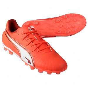 ジュニア プーマキング マッチ HG/AG + MID JR グローイングレッド 【PUMA|プーマ】ジュニアサッカースパイク108321-01