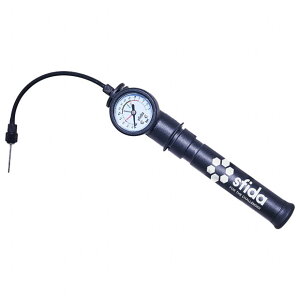 ゲージ付きハンドポンプ 空気入れ ブラック 【SFIDA|スフィーダ】サッカーフットサルアクセサリーsh-22o03-blk