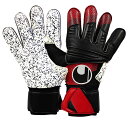 【7/10までポイント10倍】パワーライン スーパーグリップ+ 360°リフレックス　ブラック×レッド　【Uhlsport|ウール…