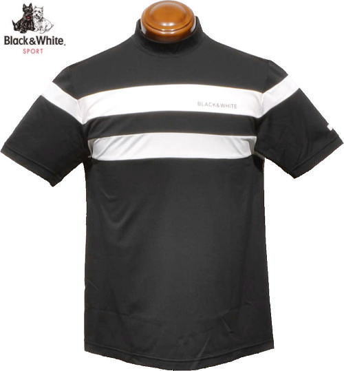 ゴルフウェア ブラックアンドホワイト ポロシャツ メンズの人気商品
