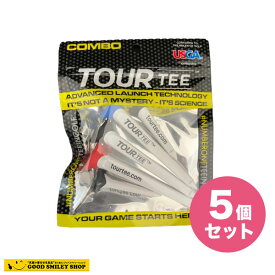 【5袋入】Tour Tee　ツアーティーCOMBO ロング3本+ショート2本入り 5袋セット 2022年モデル
