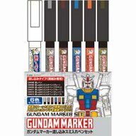 ガンプラ 塗料 GMS122 ガンダムマーカー流し込みスミ入れペン6本セット【新品】 ガンダムマーカー GSIク…