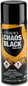 シタデルカラー ケイオス・ブラック・スプレー（アンダーコート）Chaos Black Spray【新品】 フィギュア塗料 ゲームズワークショップ 【宅配便のみ】
