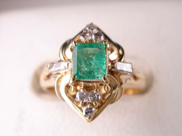 楽天市場】0.32ct K18 18金エメラルドリング : KenBrand