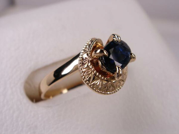 楽天市場】0.68ct◇18金サファイア◇デザインリング : KenBrand