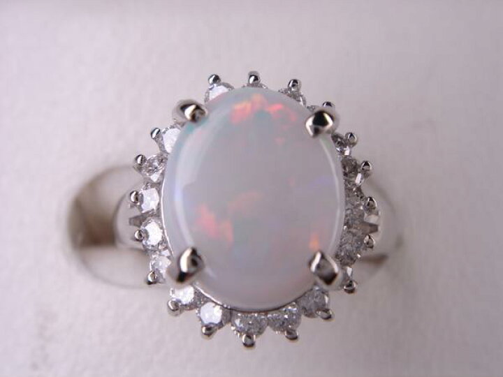 楽天市場】1.20ct プラチナオパールリング☆ダイヤ取巻 : KenBrand 