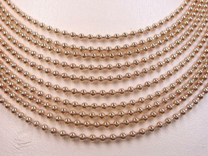 楽天市場】72.4g K18 18金10連デラックスネックレス☆ : KenBrand