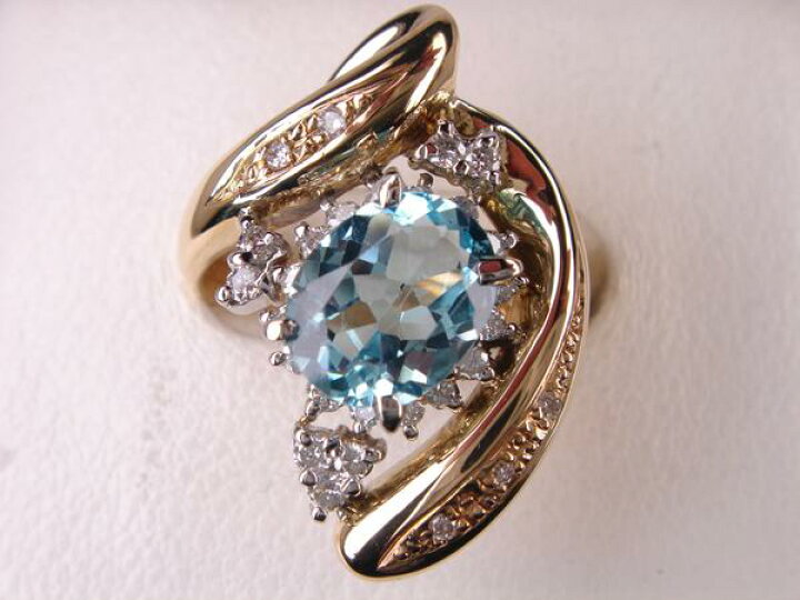 楽天市場】2.30ct ＆D0.43ct K18 18金＆プラチナ☆ブルートパーズ