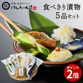 ＼お買い物マラソン／ お中元 初めてはまずはコレ！ 漬物 セット ギフト 高級 詰め合わせ 浅漬 【 食べきり漬物5品セット 】 白菜 きゅうり ゆず大根 なす 青しま瓜 粕漬 お取り寄せ 小分け パック 漬け物 つけもの 国産 野菜漬物 出雲の手づくり漬物けんちゃん漬