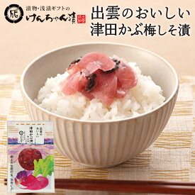 漬物 高級 おしゃれ 【出雲のおいしい津田かぶ梅しそ漬】 津田かぶ お取り寄せ 小分け ご飯のお供 パック 漬け物 つけもの 国産 手作り 野菜漬物 出雲の手づくり漬物けんちゃん漬