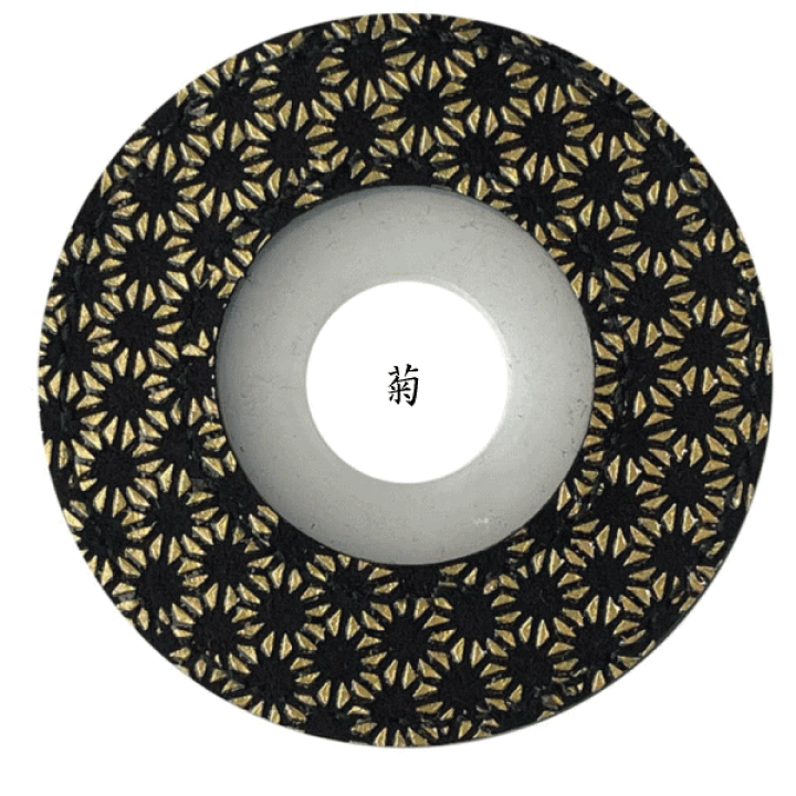 楽天市場】印伝風鍔止め立体感のある紋様でかなりカッコイイですよ34寸