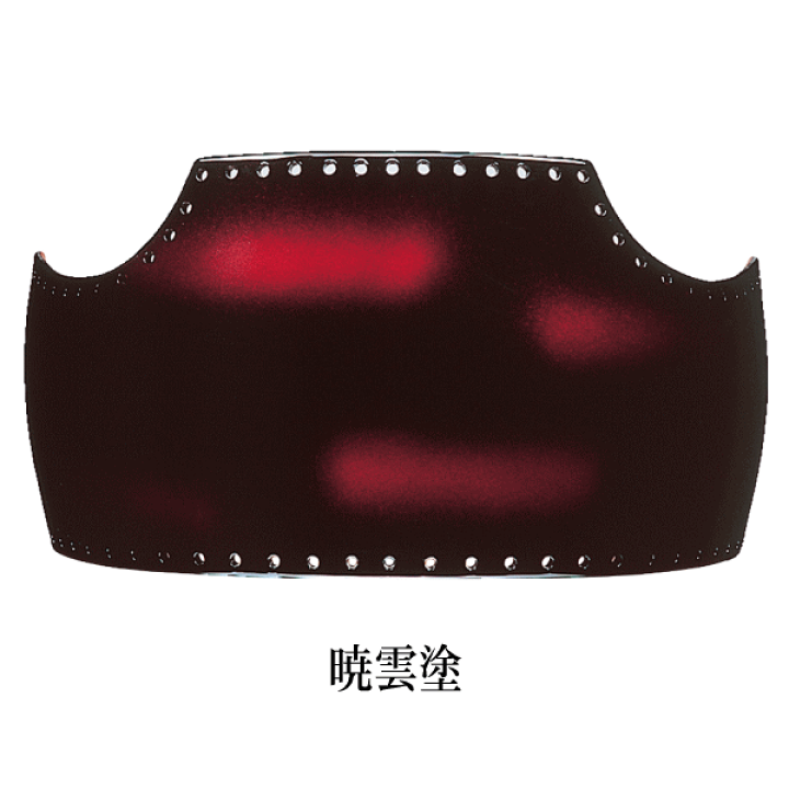 強化樹脂胴　型押しクロザン返しへり　翼飾り　一般サイズＬ　紐付　剣道　胴 imgrc0089680261.gif