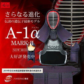 A-1α MARK2 6mmナナメ織刺 ハイビジョン面金(ISG付) 変胴対応可 剣道防具セット 剣道 防具 面 甲手 小手 胴 垂 ナナメ刺 ナナメカット 面金 グレー A-1 織刺 6mm 実戦 溜塗 紺タタキ 黒タタキ EMBO ザラ胴 小学生 中学生 高校生 一般 社会人 大学生 人気