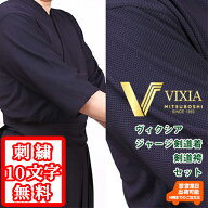 【刺繍10文字無料】VIXIA剣道着袴セット 剣道 剣道着 剣道衣 袴 剣道袴 馬乗り型 上下セット ジャージ 涼…