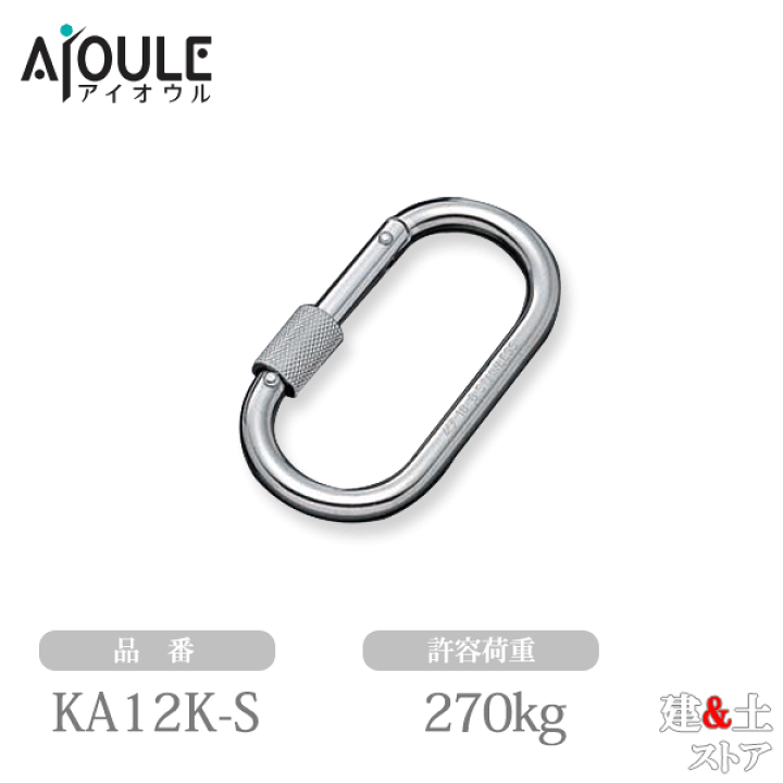 【当店一番人気】 楽天市場】ふじわら カラビナ123型(環付き) 使用荷重 ステンレス メンズウェア