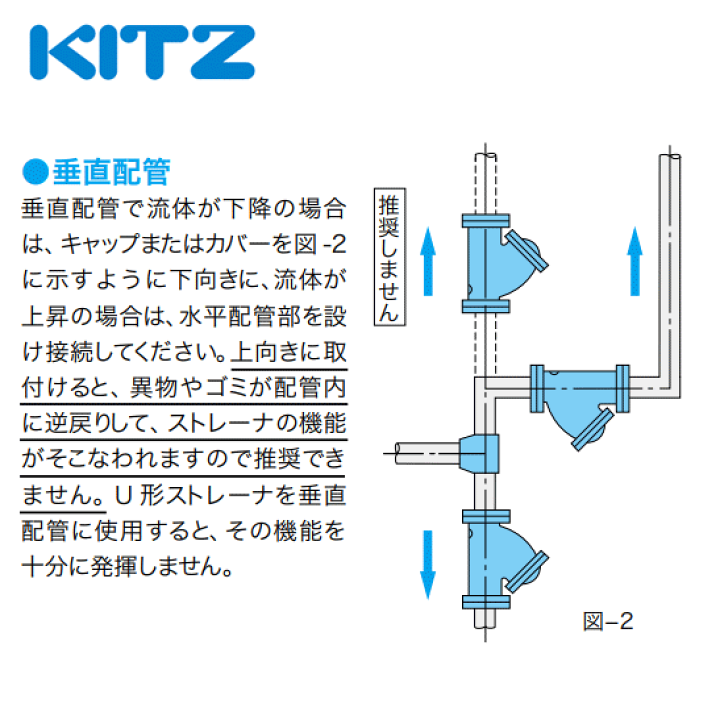 楽天市場】KITZ（キッツ）40A 11/2インチ Y型ストレーナ Y 150型(10K 