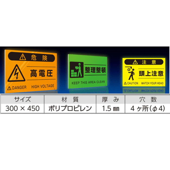 楽天市場】つくし工房 FS-24 蛍光危険標識［△警告］酸欠危険