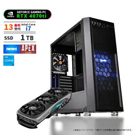 ゲーミングPC GeForce RTX4070ti デスクトップパソコン CPU Intel Core i7 13700KF 3.40GHz 最大5.30GHz 16コア 24スレッド メモリ32GB NVMe M.2 SSD1TB Win11 BTO ゲーミングパソコン KENDOVIVI