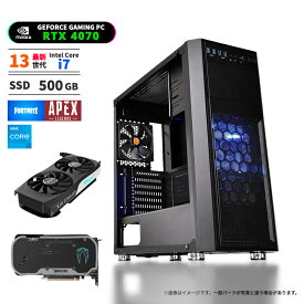 ゲーミングPC GeForce RTX4070 デスクトップパソコン CPU Intel Core i7 13700KF 3.40GHz 最大5.30GHz 16コア 24スレッド メモリ16GB NVMe M.2 SSD500GB Win11 BTO ゲーミングパソコン KENDOVIVI