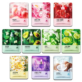 【香水2本プレゼント】アンプル エッセンス マスク 大容量、フェイスパック 個包装【売れ筋タイプ 10枚セット】植物活性成分配合、ビタミン パック、 鎮静パック、デイリーパック、美容マスク、極薄シルク生地、肌にやさしい密着シート、角質ケア 顔、美容液パック