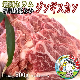 ラム肉 ジンギスカン 500g 薄切り ラム肩ロース 送料無料 贈答品 お祝い ギフト ラム肩ロース 羊肉 オリジナル 北海道 焼肉・BBQ 札幌風 味の付かない ジンギスカン 人気 キャンプ にも (味の付