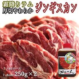 ラム肉 ジンギスカン 7〜8mm 250g×2 ラム肩ロース 人気 オリジナルたれ付き 送料無料 贈答品 お祝い ギフト ラム肩ロース 羊肉 北海道 焼肉・BBQ 札幌風 味の付かない ジンギスカン 人気 キ