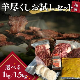 【10％OFF!7月19日20:00〜7月26日1:59まで】ジンギスカン ラム肉 福袋 羊尽くしセット 1kg以上 / 送料無料 羊肉 詰合せ 北海道 肩ロース ラムカルビ BBQ ソロキャンプ グランピング ギフト 内祝い お中元 【かねかん竹内】