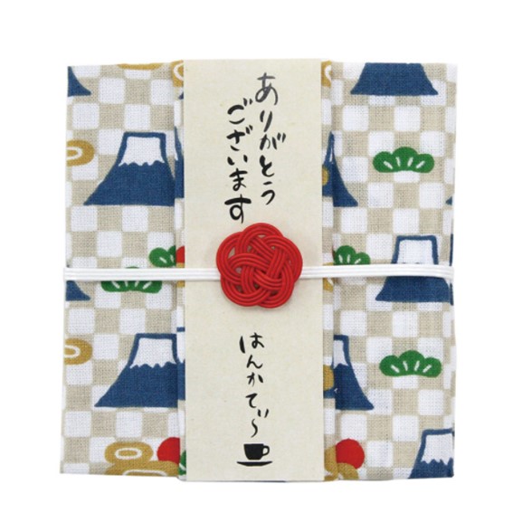 はんかてぃ～ 紅茶とハンカチのプチギフト 至上 富士山 ダージリン 紅茶 ハンカチ 即納送料無料! ギフト 和柄 かわいい 和風 セット ティーバック