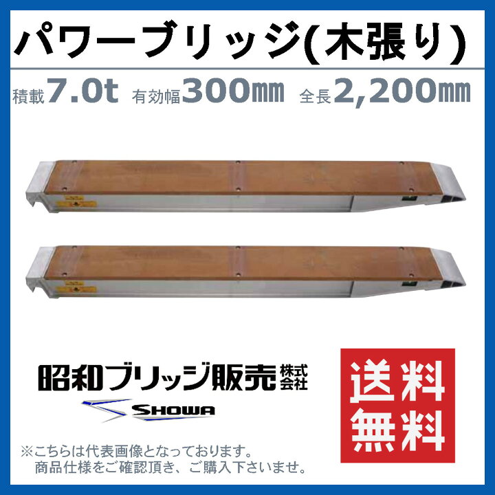 楽天市場】昭和ブリッジ パワーブリッジ 7t 2本セット アングル式 KB 