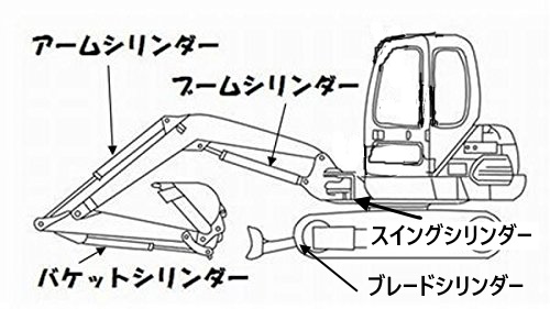 【楽天市場】コマツ PC01-1A　バケットシリンダー用シールキット*: 建機デポ