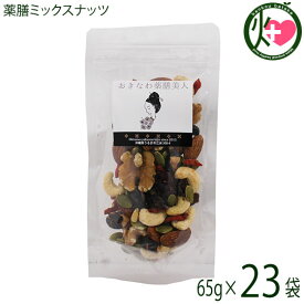 おきなわ薬膳美人 薬膳ミックスナッツ 65g×23P クコの実 松の実 かぼちゃの種 黒豆 クランベリー